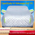 Golf 7/6 Autokate: P&auml;ikese-, vihma-, lume- ja k&uuml;lmakaitse koos soojusisolatsiooni, paksenenud kangaga. Volkswagen Golf 7 white
