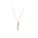 Swarovski Mayfly Series Metsastiilis Lehtede Kaelakee Naistele Kaelakee Roosakuld 5409340 Rose Gold