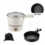 110V/220V elektriline keedupott, kokkupandav kuumpott, kaasaskantav multikeetja, jagatud t&uuml;&uuml;pi riisipliit elektriline praepann Home Travel 1,6L