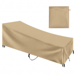 V&auml;lip&auml;ikesevoodi katteid Veekindel 210D Tugev Patio Rotangist P&auml;ikesevoodi Tooli Kate UV-vastane V&auml;liaia P&auml;ikesevoodi Kate 210x75x40x80CM khaki
