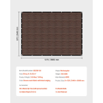 VEVOR 90% P&auml;ikesekaitsekangas 10x10/12/20 jalga Pergola Varjukate 140 GSM HDPE Varikatus Privaatsusekraan V&auml;literrassile Aeda Tagahoovi