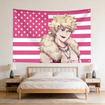 Bakugo Katsuki Naljakad Lipud Seinavaip Seinakunst Isiklik Disain Y2K Esteetika Toakujundus Seinale riputatav Magamistuppa Kodu Kaunistus 150x100cm(60x40in)