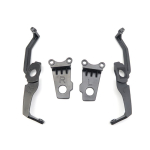 Land Rover Discovery 5 2017-2023 HY32-13W030-FC / L462 17MY Autode Esitulede Remondikomplekt Must Plastikust Kinnitusraam Nurgaklambrid 4pcs A pair gray
