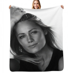 Helene Fischer Must Valge Tekk V&auml;rvip&uuml;siv Mugav Tekk 75x100cm