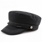 Suur Suurus 62cm S&otilde;jav&auml;em&uuml;ts Moodne Merev&auml;em&uuml;ts Unisex Meeste Lame &Uuml;laosa Meremehe Kapteni M&uuml;ts Puuvill S&uuml;gis Retro Must Paadim&uuml;ts XS54cm must
