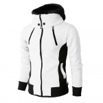 Kardigan Hoodie Meeste jakid S&uuml;gistalvised vabaaja fliismantlid Bomber jope k&otilde;rge kraega kapuutsiga mantel Meeste v&auml;lisr&otilde;ivad Slim Fit kapuuts US S