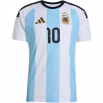 Adidas Argentina F&auml;nniv&auml;ljaanne Messi Koduv&auml;ljak &Uuml;mmargune kaelus Kitsa l&otilde;ikega L&uuml;hikesed varrukad Jalgpallis&auml;rk Unisex topid KT0387 6XL