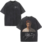 R&auml;ppar Bad Bunny Pesitud Vintage T-s&auml;rk Debi Tirar Mas Fotos DTMF Maailmatuuri T-s&auml;rgid Meeste Mood Hip Hop T-s&auml;rgid Streetwear 2XL gray
