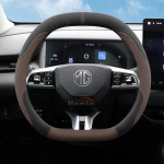 Kahekordne D Suede Nahast Auto Roolikate MG HS ES5 ONE ZS MG4 MG3 MG7 S5 EV Roolikate Tarvikud black