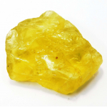 Naturaalne Kollane Safiir Suur Toorkristall 93 ct Maap&otilde;uest Kaevandatud SERTIFITSEERITUD V&auml;&auml;riskivi 65.6 mm approx kollane