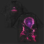 Jujutsu Kaisen Manga Ryomen Sukuna T-s&auml;rk meestele R&otilde;ivad Topid Retro Pesemisefektiga T-s&auml;rk Harajuku Puuvillane L&uuml;hikeste Varrukatega Graafilised T-s&auml;rgid S