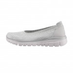Skechers Kangas S&uuml;nteetiline Nahk &Uuml;mar Nina Slip-On Madala S&auml;&auml;rega Vabaaja Jalan&otilde;ud Naiste tossud 100961-LTGY 35