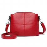 Yogodlns naiste retrodisainiga Crossbody kott Trend kvaliteet PU nahast &auml;mbriga &otilde;lakotid v&auml;ikesed k&auml;ekotid 23x12x17cm punane