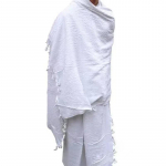 Puhtalt valge moslemi Ihram Hajj r&auml;tik Islami palver&auml;ndaja sall Saudi Araabia rannapalve 350g