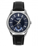 Casio Analoog Nahkrihm Sinine sihver Kvarts MTP-B315L-2AV Meeste k&auml;ekell sinine