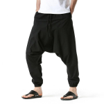 Meeste Harem-p&uuml;ksid Linane Madal K&uuml;ljega Mugavad Streetwear L&otilde;dva L&otilde;ikega Hingavad Kerged Pikad P&uuml;ksid Meeste Jooksjad S tumehall v&auml;rv