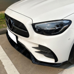 Mercedes Benz E-klassi W213 C238 S213 E200 E300 E450 2020 2021 2022 2023 Esiosa Kaitseraua Diverter Huule Spoileri Modifikatsioonikomplekt Gloss Black