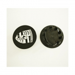4 tk Porsche veljekatted | Must ja must 76 mm