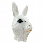 Armas valge j&auml;nesekujuline peakate, p&uuml;hadepeo mask One size fits all adults valge