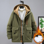 Talvised cargo parkad meestele Soe paks jope mantlid Pluss suuruses parkad Mood Vabaaja talvejope 10XL