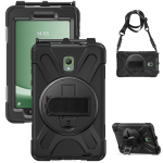 Tahvelarvuti &uuml;mbrised 8,0'' Samsung Galaxy Tab Active 5/3 Active3/Active5 jaoks &Uuml;mbris X300/X306B/T570/T575 P&ouml;&ouml;ratava aluse ja silikoon+PC koorega Tab Active3 8.0 2020 must