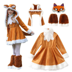 Halloweeni Lastekost&uuml;&uuml;m Rebasekost&uuml;&uuml;m Loomapeo Džungli Orav Loomakost&uuml;&uuml;m Karnevali Etenduse Kleit 150cm brown