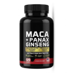 Maca juure ja Korea žen&scaron;enni kapslid &ndash; 20:1 &Uuml;likontsentreeritud ekstrakt (120 tk) 1pack