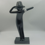 Ainulaadne Michael Jacksoni kaasaegne minimalistlik kodu kaunistav skulptuur kujuke vaigust must