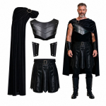 &Otilde;lakate ja epolettide kost&uuml;&uuml;mikomplekt Halloweeni Cosplay peoks XS must
