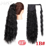 XINRAN laineline pika hobusesaba s&uuml;nteetiline juukset&uuml;kk Clip juuksepikendustel Ombre pruun hobusesaba v&otilde;ltsjuuksed 1B