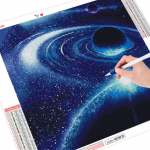 5D teemantmaali planeet Kodukaunistus DIY tikandid Maastikupilt K&auml;sit&ouml;&ouml;komplekt Armastajale kingitus 30x30CM