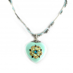 Les Tr&eacute;sors De Lily [D8926] - Collier Cr&eacute;ateur 'Les Souvenirs du Pass&eacute;' Turquoise sinine