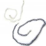 Les Tr&eacute;sors De Lily [L2671] - 2 elevandiluuhalli  Perla  kaelakeed (6 mm) - 45 cm hall