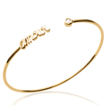 Les Tr&eacute;sors De Lily [N3345] - avatud kullaga k&auml;ev&otilde;ru  Messages  (Armastus) valge kuld - 56 mm 16x4 mm kuld