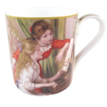 Les Tr&eacute;sors De Lily [Q0216] - Mug porcelaine 'Auguste Renoir' (jeunes filles au piano) - 12x9 cm (38 l) roheline