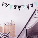 Les Tr&eacute;sors De Lily [Q8302] - kleebiste leht  Garland  must sinine - 50x70 cm must