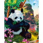5D DIY Armas Panda Teemantmaal T&auml;ielik t&auml;ispuur kodukaunistus 20x25CM