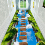 3D koridori vaip Kodu/kontori vaip Magamistoa vaip Sissep&auml;&auml;s/Esik uksemati ala Vaip elutuba 180cm*100cm