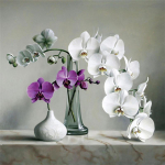 Teemanttikandid Lill 5D Teemantmaal T&auml;ispuurimisristpiste komplektid TikandidTeemantt&auml;ppidega maalimise mosaiik 20*20cm