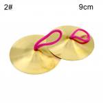 1Paar muusikariistade laste taldrikud tantsivad vaskpuhkpilli rekvisiidid 9cm