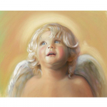 5D DIY Diamond Angel Boy Tikand Ruut / &Uuml;mmarguse teemantristiga tikitud teemantmosaiigiga maalimine kaunistuskingitus Full Square (20X30CM)