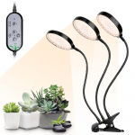 USB Plant Grow Light 312 LED P&auml;ikesevalgus t&auml;isspektriga reguleeritav lauaklambriga kasvulamp toataimedele 5 h&auml;mardatava tasemega 4812H taimer 3 heads