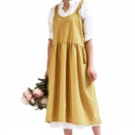 Naised Puuvill Linane Jaapani majapidamist&ouml;&ouml;d K&uuml;psetusp&otilde;lled Kleit Varrukateta P&otilde;lled Restoran Lillepood Kodu Kokap&otilde;ll