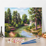 DIY Maalimine numbrite j&auml;rgi Kodukaunistus Kunst L&otilde;uend Numbrid &Otilde;limaal Digitaalne &otilde;limaal 40x50cm no frame