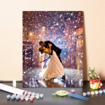 Maalimine numbrite j&auml;rgi Kodukaunistus Dekompressioon l&otilde;uend maalimine K&auml;sitsi maalitud DIY digitaalne &otilde;limaal 40x50cm no frame