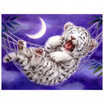 5D DIY Teemantmaal Loom Tiiger Maastiku Ristpistes T&auml;ispuurimine &Uuml;mar Teemanttikandid Mosaiik Kunstpilt Kodukaunistus Full Round 20x30CM