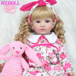 BZDOLL 60 cm pehmest silikoonist Reborn Baby Doll m&auml;nguasjad nagu p&auml;ris vin&uuml;&uuml;list printsessi mudilane Alive Bebe Girl Bonecas Kids s&uuml;nnip&auml;evakingitus Girl-1