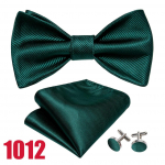 Barry.Wang meeste mood iseseotud kikilipsu triibuline pleed Paisley Cravat Hanky ​​mansetin&ouml;&ouml;pide komplekt LH-1012