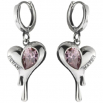 ANENJERY Erikujulised roosad tsirkoonist s&uuml;damek&otilde;rvar&otilde;ngad naistele prantsuse retro suur virsikuv&auml;rvi s&uuml;damega k&otilde;rvar&otilde;ngad naistele peoehted aretes h&otilde;be