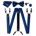 Dibangu meeste traksid, reguleeritavad traksid, kikilips Tasku kandiline mansetin&ouml;&ouml;pide komplekt meestele 3,5 cm laius elastne 4001